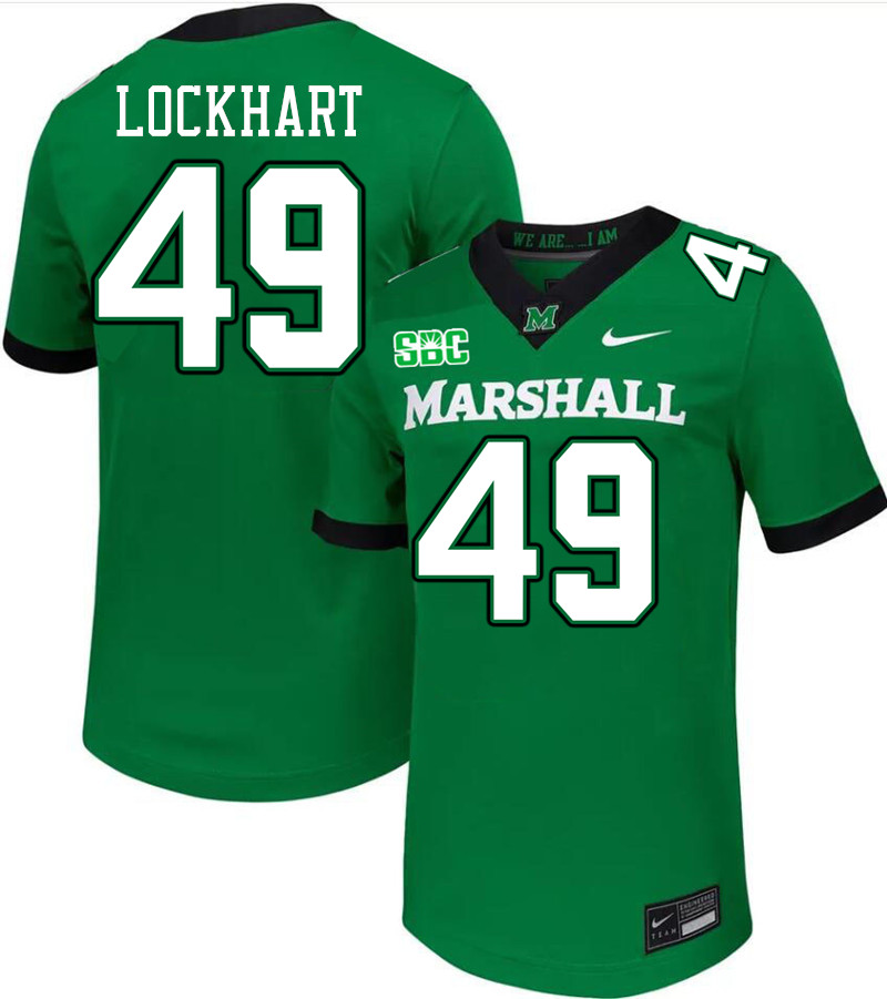 Marshall Thundering Herd #49 Mekhi Lockhart College Football Jerseys Stitched-Green